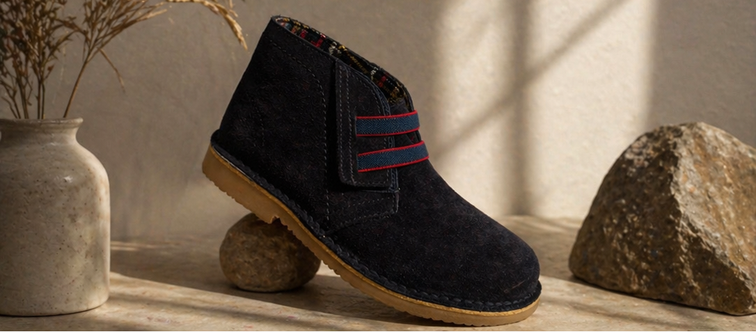 CHILDRENCHIC : Boys Navy Suede Bootie