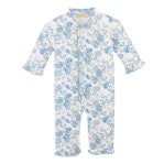 Blue Floral Pant Romper