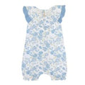 Blue Floral Bubble Romper