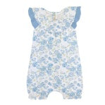 Blue Floral Bubble Romper