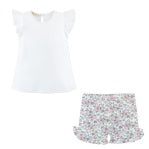 Baby Club Chic: Floral Short Set Blush
