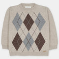 Martin Aranda : Sweater w/Diamons in Sweater Knit Cotton Blend - Onis