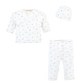 Baby Club Chic: Take Me Home 3 Piece Outfit Stars Lt Blue