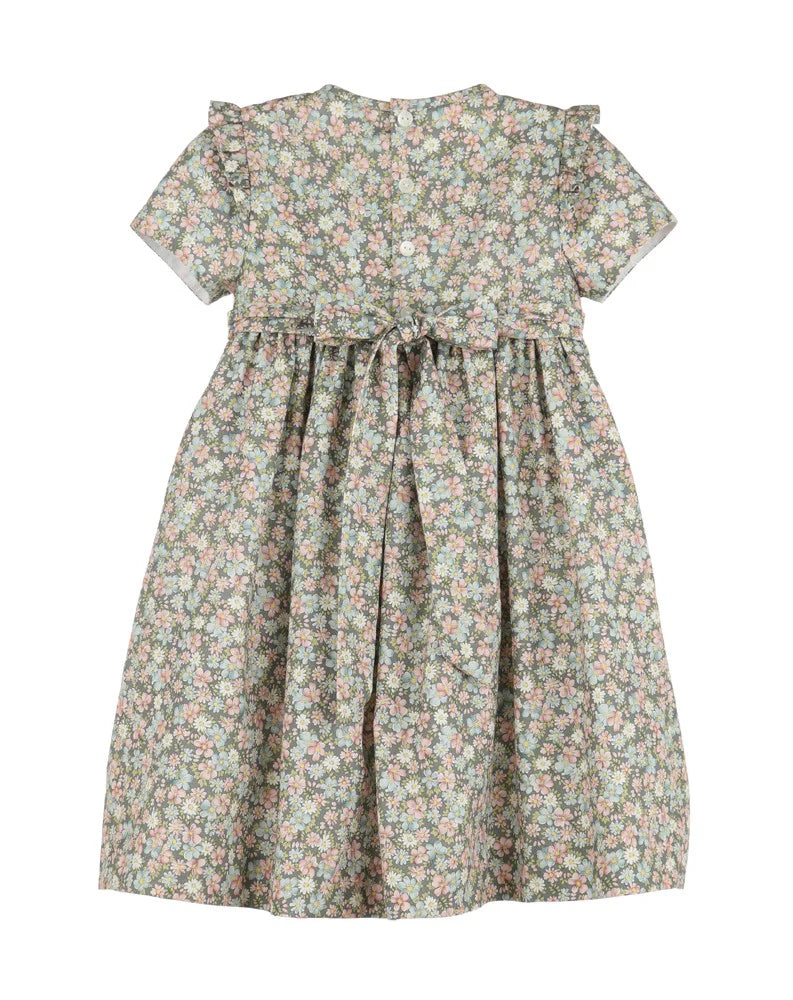 Luli & Me: Pastel Floral Smocked Dress