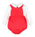SOPHIE & LUCAS: RED OVERALL BOY SET