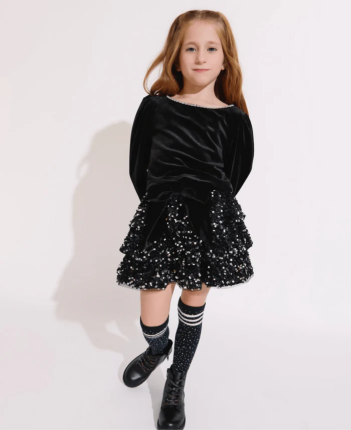 LOLA AND THE BOYS: VELVET BOW PARTY SET
