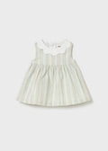Mayoral: Newborn dress with striped linen