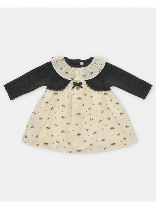 MARTIN ARANDA: knit woven mix dress