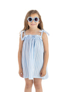 MEIA PATA : BLUE STRIPED DRESS