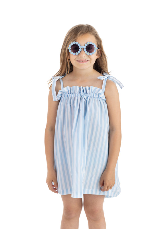 MEIA PATA : BLUE STRIPED DRESS
