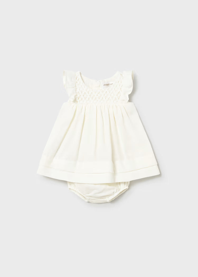 MAYORAL : Newborn Girl Dress with Bloomers