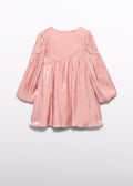 ABEL&LULA: GIRL'S GLITTER SATIN DRESS