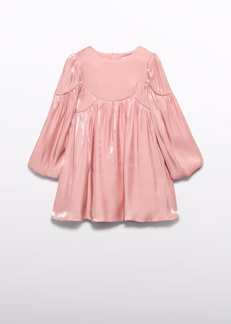 ABEL&LULA: GIRL'S GLITTER SATIN DRESS