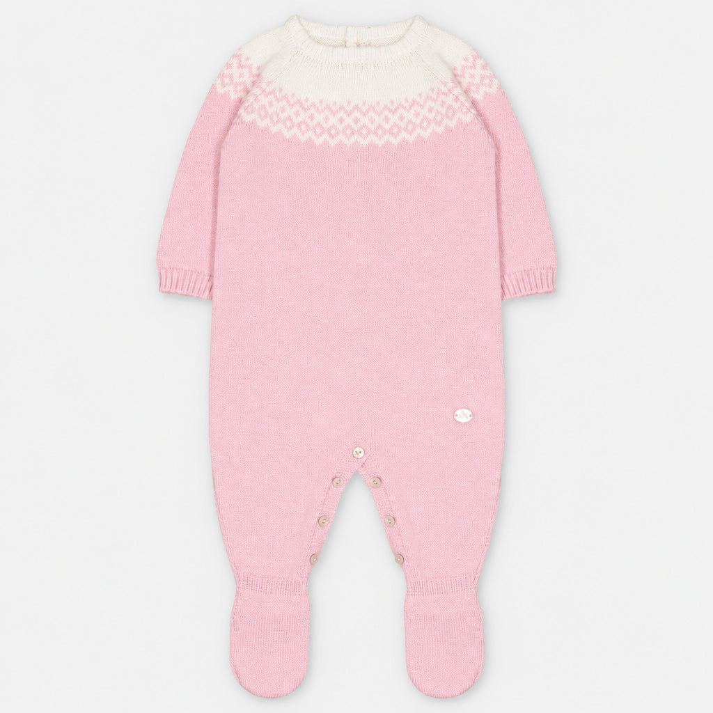 Martin Aranda : Romper w/Feet in Sweater Knit Cotton