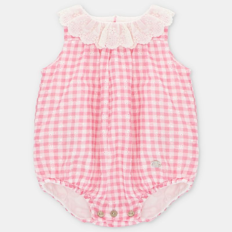Martin Aranda: Short Romper Woven Vichy Alberta