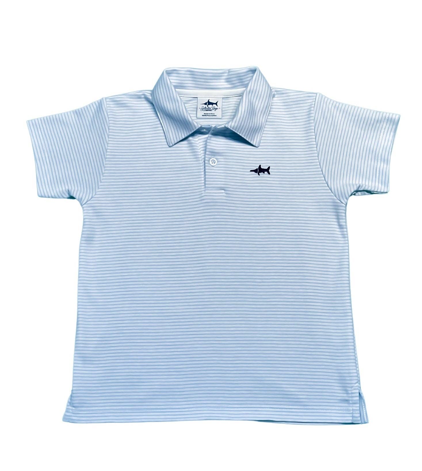 SALTWATER BOYS COMPANY : POLO BLUE STRIPE
